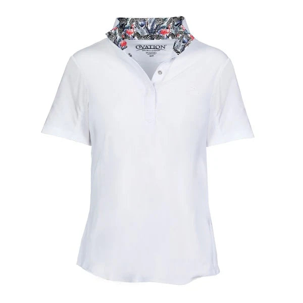 Chemise Enfant Ovation Ellie Tech Show - Motif Tropical Palms - Manches Courtes