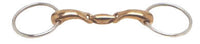JP Hollow Copper Oval Mouth Loose Ring Snaffle