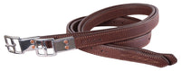 Toulouse Platinum Fancy Stitched Stirrup Leathers