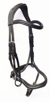 Italian Leather Micklem Style Bridle for Dressage or Eventing