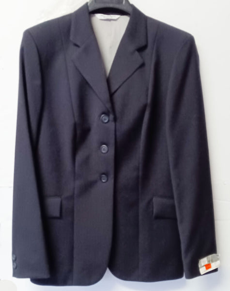 Elite Navy Herringbone Show Coat Size 16 - Clearance