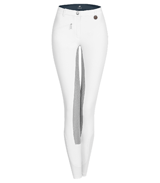 ELT White Silicone Fun Sport Full Silicone Seat Breeches-CLEARANCE