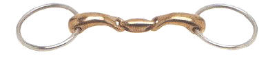 JP Hollow Copper Oval Mouth Loose Ring Snaffle