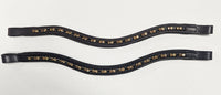 Classic Brow Bands-Topaz/Amber/Black crystals
