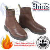 Shires Emelia or Carmen Fleece lined leather winter paddock boot-CLEARANCE