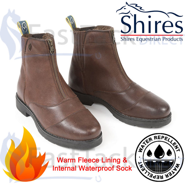 Shires Fleece lined leather winter paddock boot