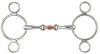 2 Ring Copper Oval French Link Gag