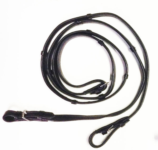 Classic Calf Wrapped Dressage Reins-CLEARANCE LAST PAIR