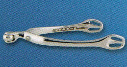 Stubben Steel-tec Spurs w- Smooth Side Rowel 15 mm and 25 mm lengths
