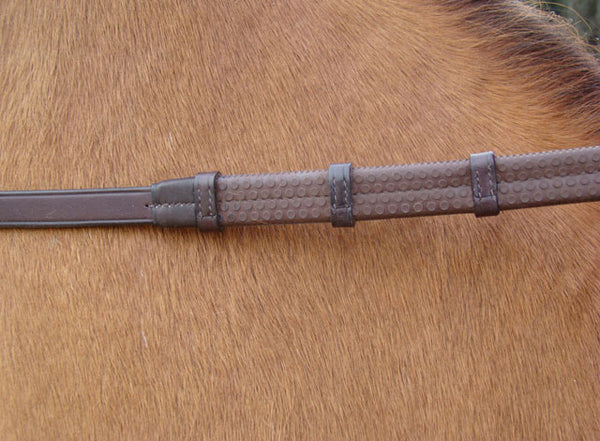 Vespucci Rubber Jumper Reins with hand stops 54"