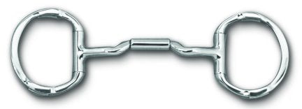 Myler Forward Tilt Ported Barrel Eggbutt Hooks- Myler English Bits